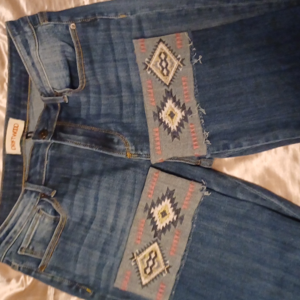 Driftwood jeans.